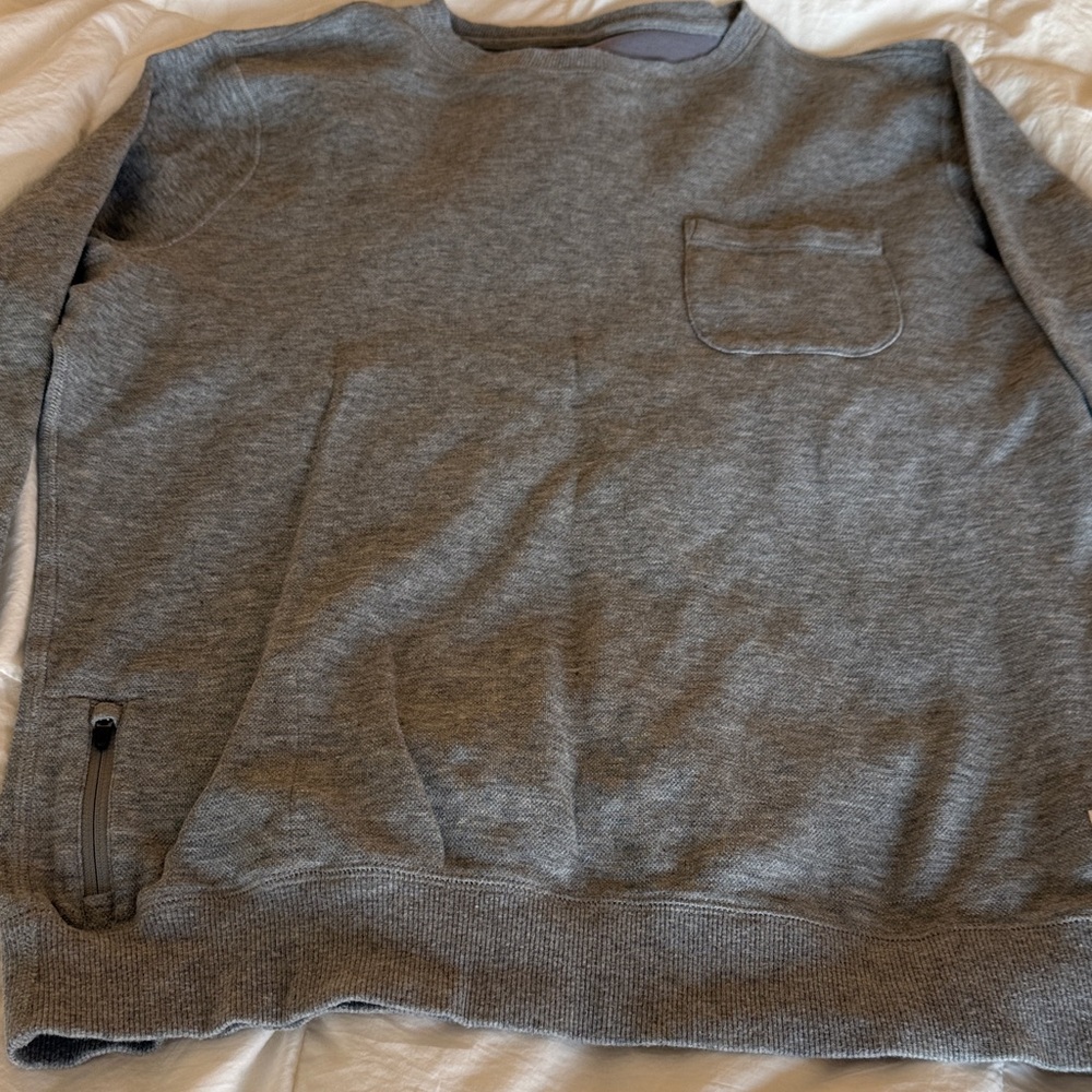 Vuori Jeffreys Pullover Gray Long Sleeve Top - Picture 9 of 15